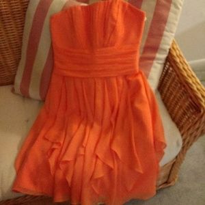 Orange David's Bridal Gown / Cocktail Dress!